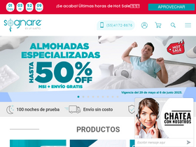 'sognare.com.mx' screenshot