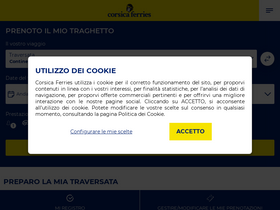 'corsica-ferries.it' screenshot
