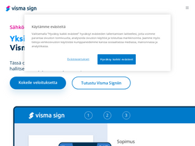 'vismasign.fi' screenshot