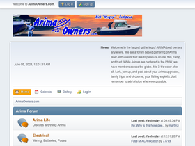 'arimaowners.com' screenshot