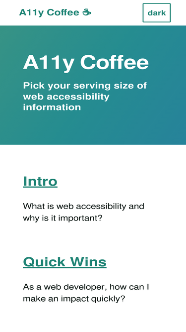 a11y.coffee