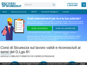 'corsisicurezza.it' screenshot