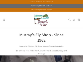 murraysflyshop.com homepage screenshot