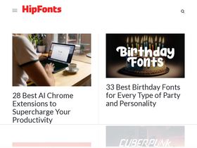'hipfonts.com' screenshot