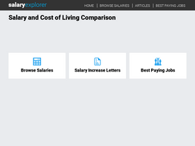 'salaryexplorer.com' screenshot