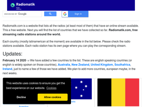 'radiomatik.com' screenshot