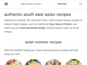 'greedygirlgourmet.com' screenshot