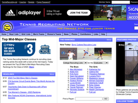 'tennisrecruiting.net' screenshot