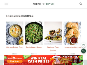 'aheadofthyme.com' screenshot
