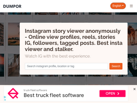 'dumpor.com' screenshot