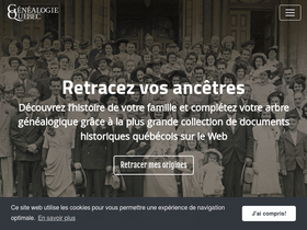'genealogiequebec.com' screenshot