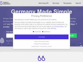 'simplegermany.com' screenshot