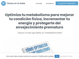 'fitnessenlanube.com' screenshot