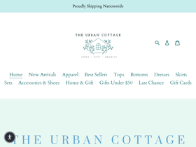 shoptheurbancottage.com homepage screenshot