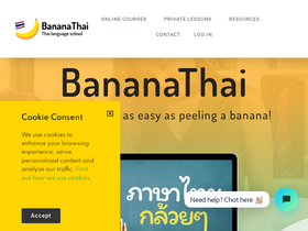 'bananathaischool.com' screenshot