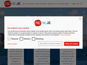 'nic.at' screenshot