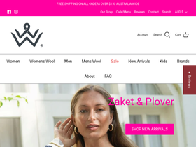 woolshedonline.com.au homepage screenshot