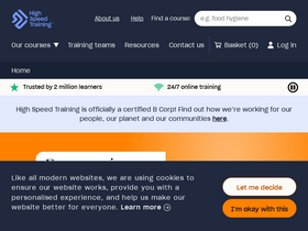 'highspeedtraining.co.uk' screenshot