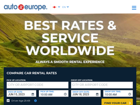 'autoeurope.ca' screenshot