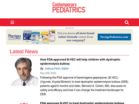 'contemporarypediatrics.com' screenshot