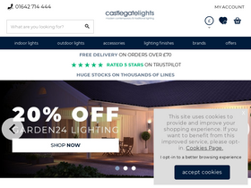 'castlegatelights.co.uk' screenshot