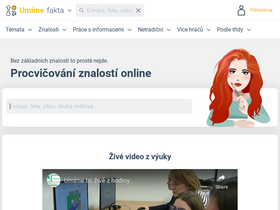 'umimefakta.cz' screenshot