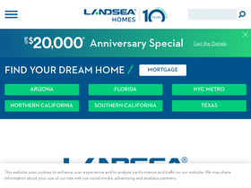 'landseahomes.com' screenshot