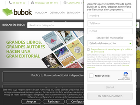 'bubok.es' screenshot