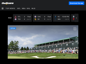 'thescore.com' screenshot