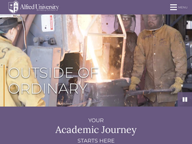 'alfred.edu' screenshot