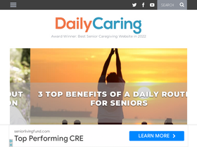 'dailycaring.com' screenshot