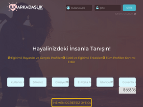 'ilkarkadaslik.com' screenshot