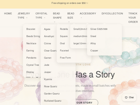 freya-jewelry.com homepage screenshot