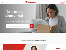 'andreani.com' screenshot
