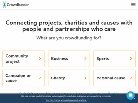 'crowdfunder.co.uk' screenshot