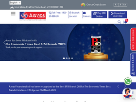 'aavas.in' screenshot