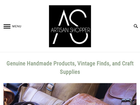 'artisanshopper.com' screenshot