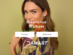 'damart.be' screenshot