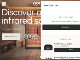 Nordikrecovery website screenshot