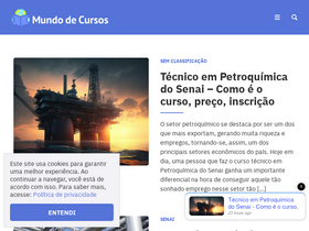 'mundodecursos.com.br' screenshot