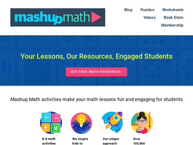 'mashupmath.com' screenshot