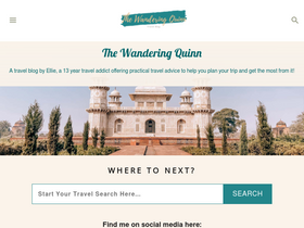 'thewanderingquinn.com' screenshot