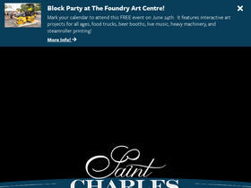 'discoverstcharles.com' screenshot