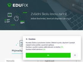 'edufix.cz' screenshot