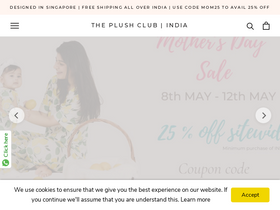 theplushclub.co.in homepage screenshot