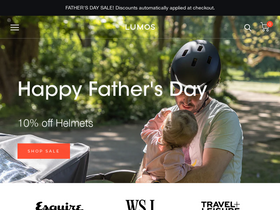 'lumoshelmet.co' screenshot