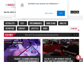 'lemagjeuxhightech.com' screenshot