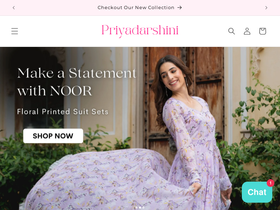 priyadarshiniindia.com homepage screenshot