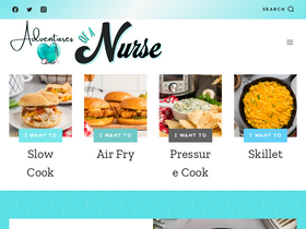 'adventuresofanurse.com' screenshot