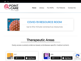 'atpointofcare.com' screenshot